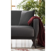 Трехместный Диван-кровать Flexy Флекси (темно-серый)