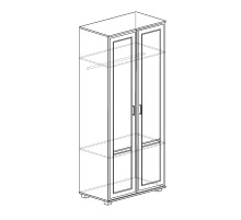 Двухдверный шкаф для одежды Белла 241